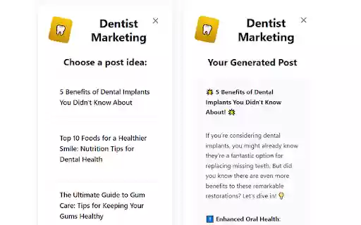 Dentist Marketing – Free Marketing Ideas for Dentists  from Chrome web store to be run with OffiDocs Chromium online