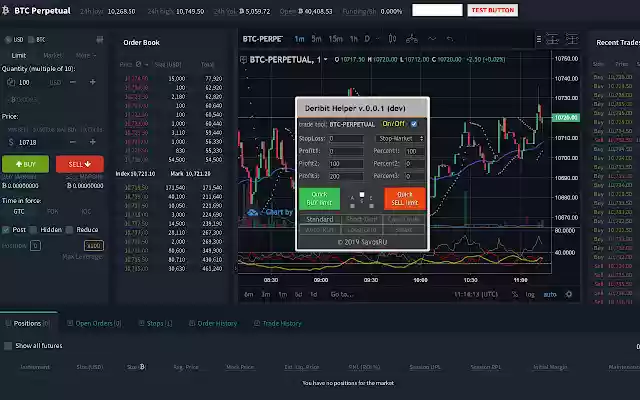 Deribit Helper  from Chrome web store to be run with OffiDocs Chromium online