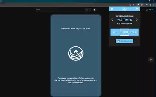 Descrollify — Limit Your YouTube Shorts Watchtime  from Chrome web store to be run with OffiDocs Chromium online