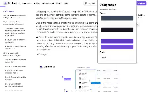 DesignDupe  from Chrome web store to be run with OffiDocs Chromium online