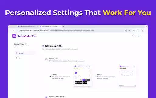 DesignPicker Color Picker  Font Detector  from Chrome web store to be run with OffiDocs Chromium online