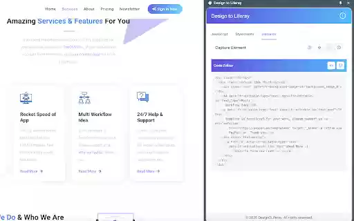 Design to Liferay  from Chrome web store to be run with OffiDocs Chromium online