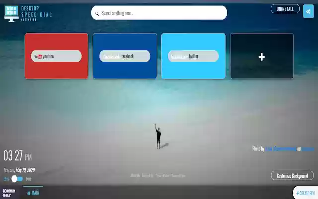 Desktop Speed Dial  from Chrome web store to be run with OffiDocs Chromium online