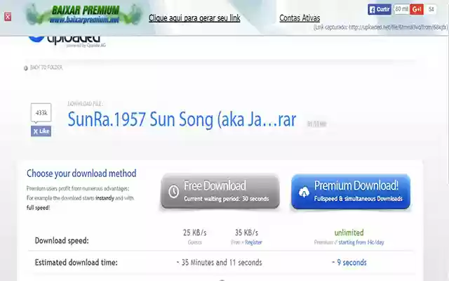 Desprotetor BaixarPremium Plugin  from Chrome web store to be run with OffiDocs Chromium online