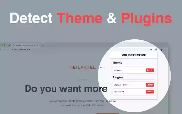 Detect WordPress themes  plugins  from Chrome web store to be run with OffiDocs Chromium online