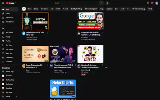 DetoxiTube  from Chrome web store to be run with OffiDocs Chromium online