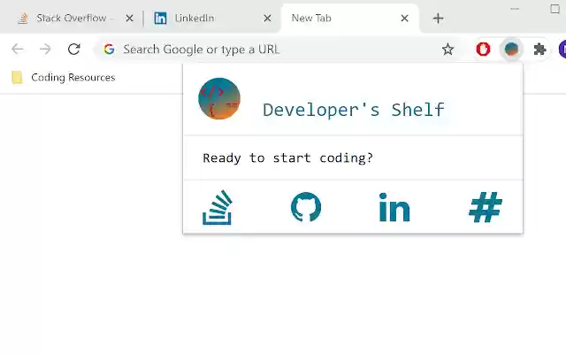 Developers Shelf  from Chrome web store to be run with OffiDocs Chromium online