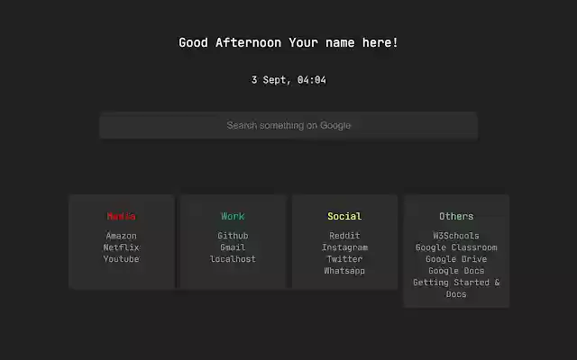 DevStart  from Chrome web store to be run with OffiDocs Chromium online