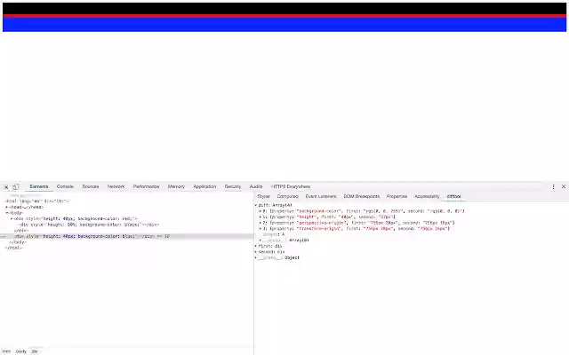 devtools diff  from Chrome web store to be run with OffiDocs Chromium online