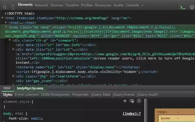 DevTools Theme: NightLion Dark  from Chrome web store to be run with OffiDocs Chromium online
