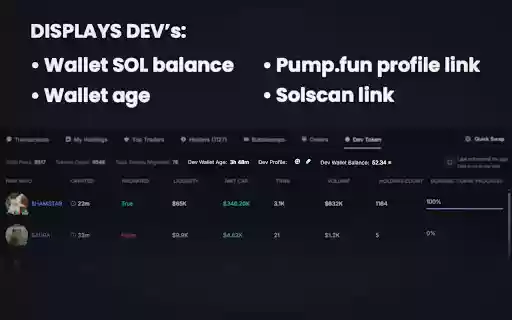 Dev Wallet Info for Photon  from Chrome web store to be run with OffiDocs Chromium online