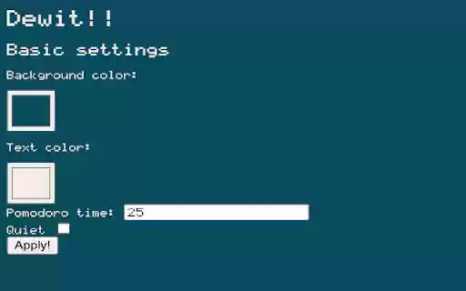 Dewit!  from Chrome web store to be run with OffiDocs Chromium online