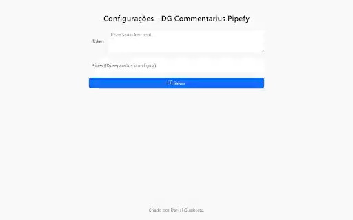 DG Commentarius Pipefy  from Chrome web store to be run with OffiDocs Chromium online