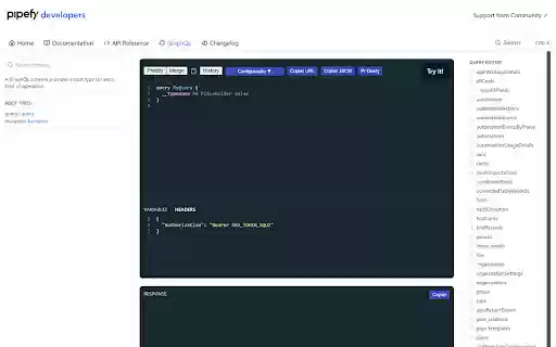 DG Pipefy Developers | GraphQL from Chrome web store to be run with OffiDocs Chromium online DG Pipefy Developers | GraphQL from Chrome web store to be run with OffiDocs Chromium online