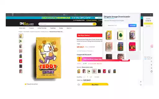 DHgate Image Downloader  from Chrome web store to be run with OffiDocs Chromium online