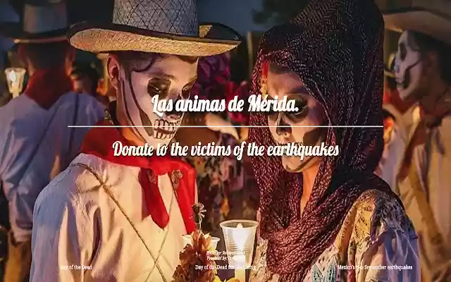 Dia de Muertos para Vivos  from Chrome web store to be run with OffiDocs Chromium online