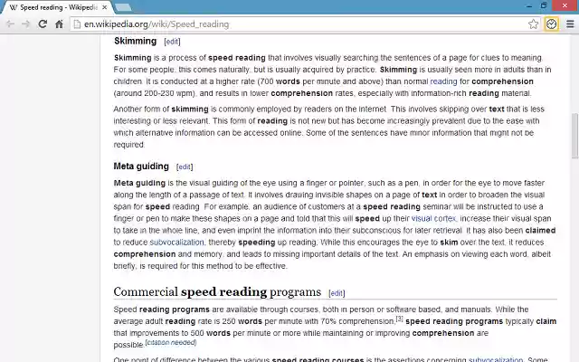 Diagonal Reading  from Chrome web store to be run with OffiDocs Chromium online
