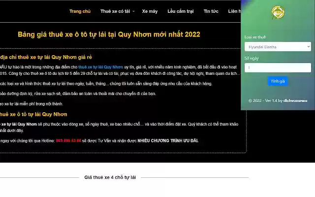 Dich Vu Xu Nau  from Chrome web store to be run with OffiDocs Chromium online