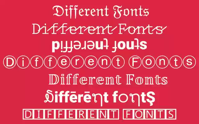 Different Fonts  from Chrome web store to be run with OffiDocs Chromium online