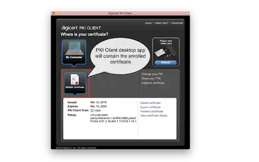 DigiCert Authentication Client Extension  from Chrome web store to be run with OffiDocs Chromium online