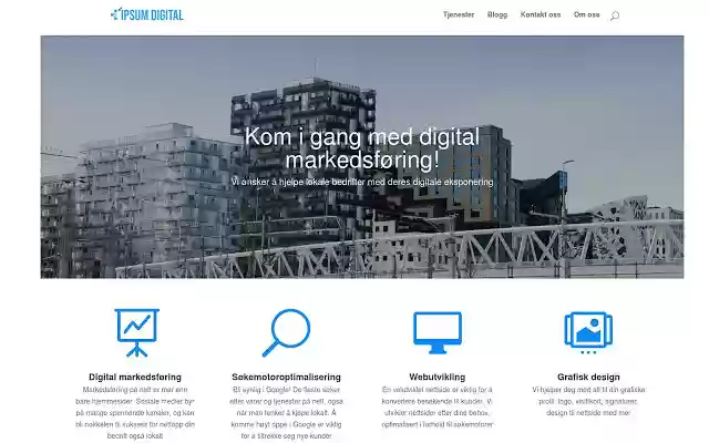 Digitalt markedsføringsbyrå Ipsum Digital  from Chrome web store to be run with OffiDocs Chromium online