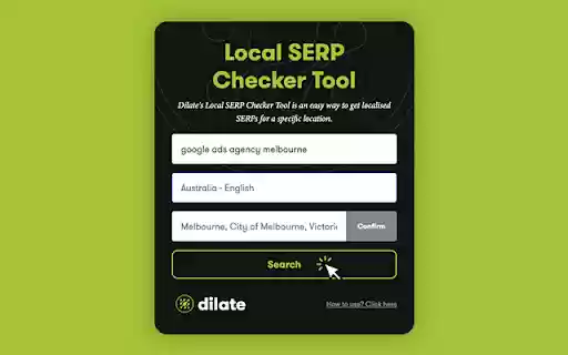 Dilate Local SERP Checker  from Chrome web store to be run with OffiDocs Chromium online