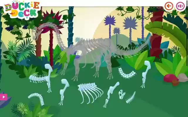 Dinosaurs Games at Duckie Deck  from Chrome web store to be run with OffiDocs Chromium online