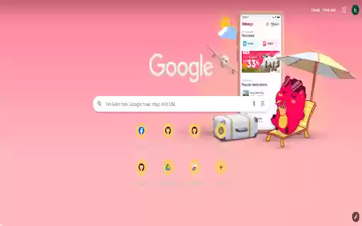 dino theme  from Chrome web store to be run with OffiDocs Chromium online
