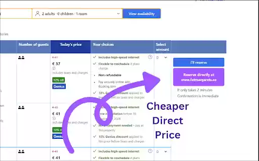 DirectStayz: Book hotels directly, save money and unlock benefits  from Chrome web store to be run with OffiDocs Chromium online