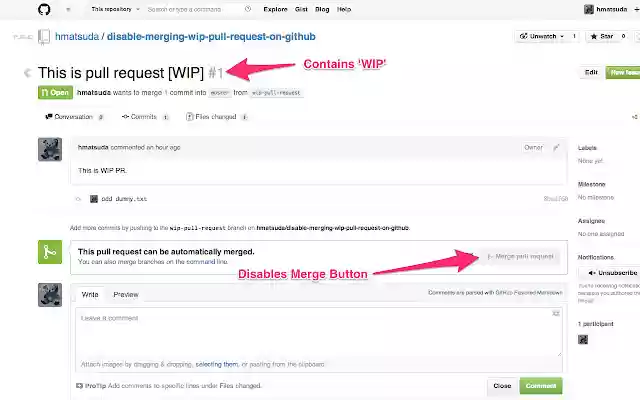 Disable to merge WIP PR on GitHub from Chrome web store to be run with OffiDocs Chromium online Disable to merge WIP PR on GitHub from Chrome web store to be run with OffiDocs Chromium online