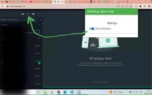 Disable WhatsApp Status: Privacy  Focus  from Chrome web store to be run with OffiDocs Chromium online