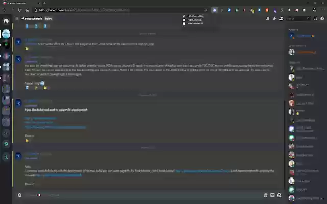 Discord Enhancer  from Chrome web store to be run with OffiDocs Chromium online