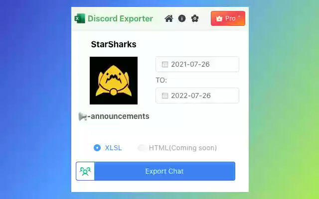 Discord Export Discord Chat Exporter  from Chrome web store to be run with OffiDocs Chromium online