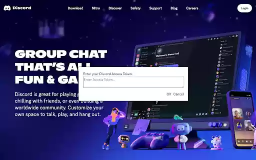 Discord Token Login Premium  from Chrome web store to be run with OffiDocs Chromium online