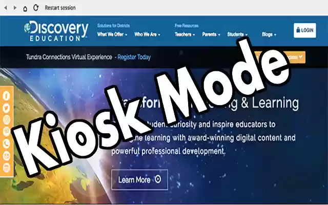 Discovery Education Kiosk App  from Chrome web store to be run with OffiDocs Chromium online