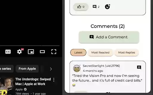 Discussly  from Chrome web store to be run with OffiDocs Chromium online