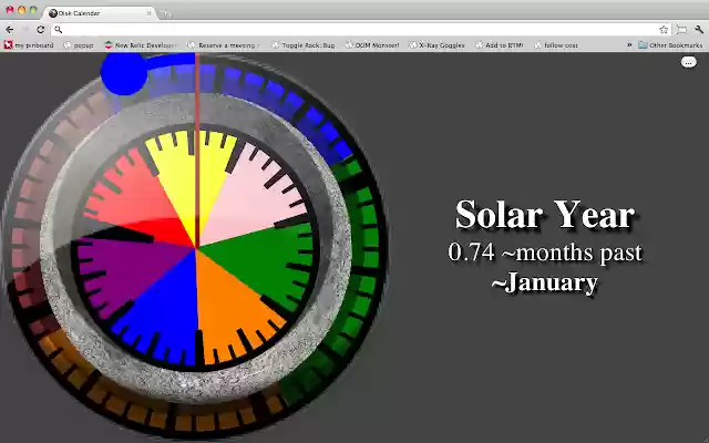Disk Calendar  from Chrome web store to be run with OffiDocs Chromium online