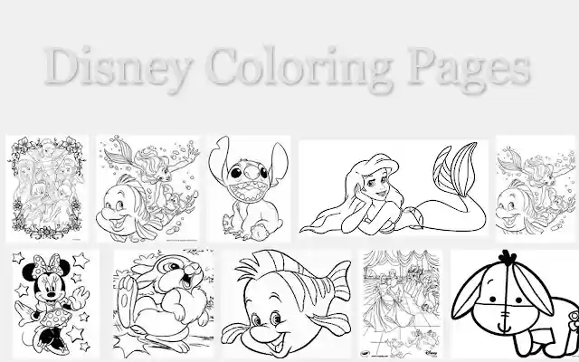 Disney Coloring Pages  from Chrome web store to be run with OffiDocs Chromium online