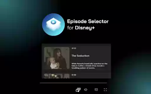 Disney+ Episode Selector: episode list.  from Chrome web store to be run with OffiDocs Chromium online