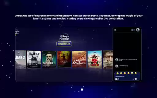 Disney Party Watch Party  from Chrome web store to be run with OffiDocs Chromium online