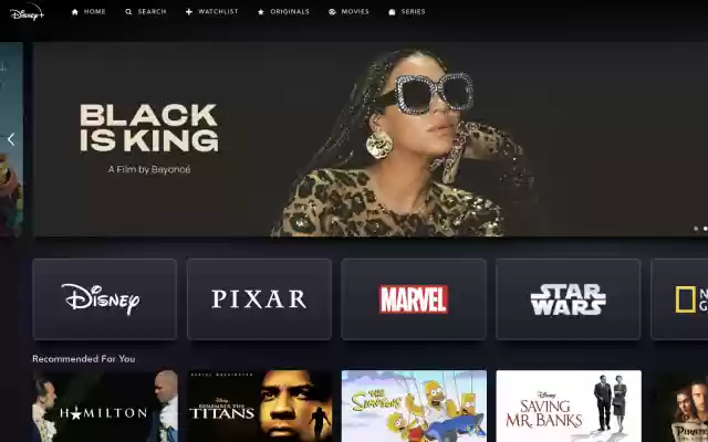 Disney Plus Helper  from Chrome web store to be run with OffiDocs Chromium online