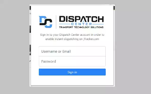 Dispatch Center jTracker Extension  from Chrome web store to be run with OffiDocs Chromium online