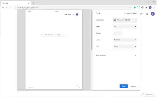 Dispatcher Paragon Chrome Print  from Chrome web store to be run with OffiDocs Chromium online
