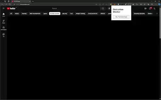 Distraction blocker  from Chrome web store to be run with OffiDocs Chromium online
