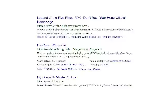 DnD does not Exist  from Chrome web store to be run with OffiDocs Chromium online