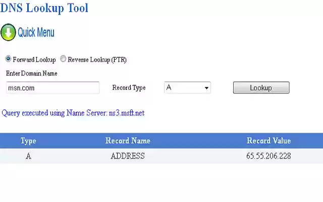 DNS Lookup Tool from Chrome web store to be run with OffiDocs Chromium online DNS Lookup Tool from Chrome web store to be run with OffiDocs Chromium online