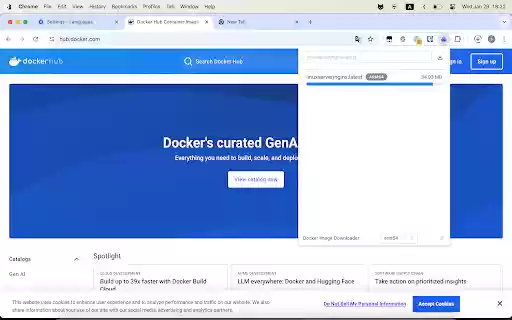 Docker Image Downloader  from Chrome web store to be run with OffiDocs Chromium online
