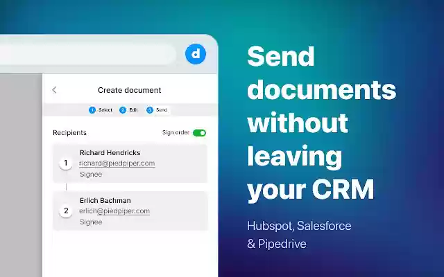 Docspo eSignatures for Chrome  from Chrome web store to be run with OffiDocs Chromium online