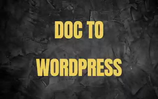 Doc to Wordpress  from Chrome web store to be run with OffiDocs Chromium online