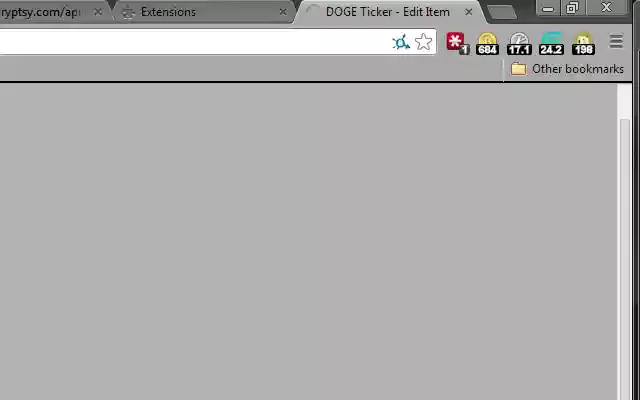 DOGE Ticker  from Chrome web store to be run with OffiDocs Chromium online